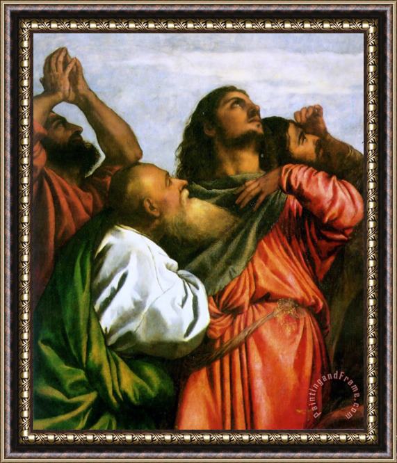 Titian The Assumption of The Virgin [detail 1] Framed Painting